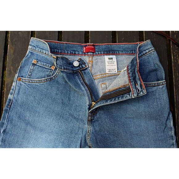 Levi's Women's 550 Vintage 90s "Levi.com" - Relaxed Boot Cut Jeans - Med 28 x 30 - Picture 10 of 12